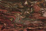 Polished Tiger Iron Stromatolite Slab - Billion Years #261994-1